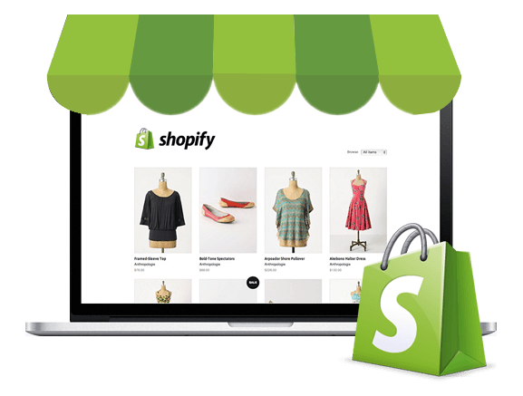 Shopify website